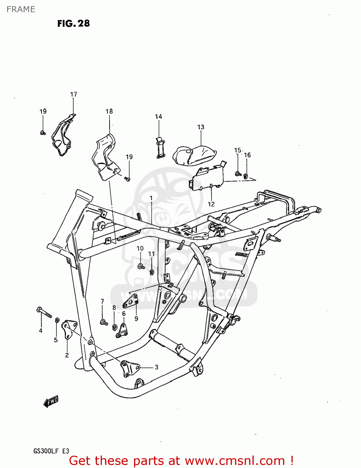 FRAME GS300L 1985 (F) USA (E03)