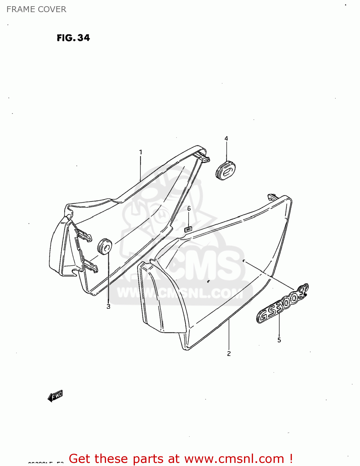 FRAME COVER GS300L 1985 (F) USA (E03)