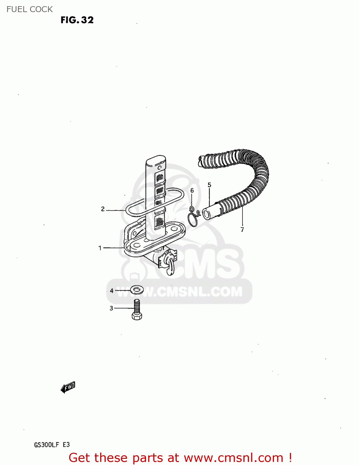 FUEL COCK GS300L 1985 (F) USA (E03)
