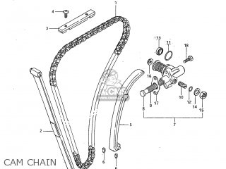 CAM CHAIN - GS300L 1985 (F) USA (E03)