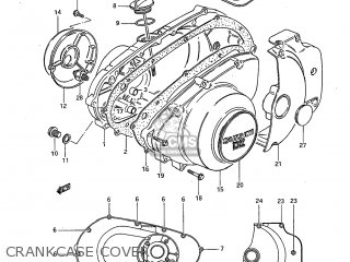 CRANKCASE COVER - GS300L 1985 (F) USA (E03)