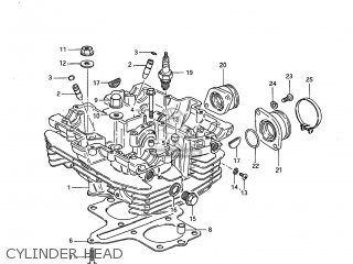 CYLINDER HEAD - GS300L 1985 (F) USA (E03)