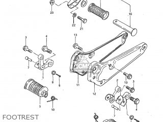 FOOTREST - GS300L 1985 (F) USA (E03)