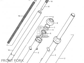 FRONT FORK - GS300L 1985 (F) USA (E03)