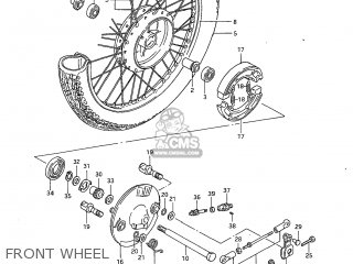 FRONT WHEEL - GS300L 1985 (F) USA (E03)