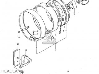 HEADLAMP - GS300L 1985 (F) USA (E03)