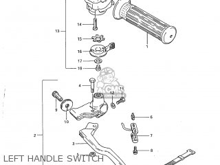 LEFT HANDLE SWITCH - GS300L 1985 (F) USA (E03)