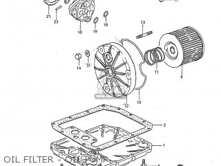 OIL FILTER - OIL PUMP - GS300L 1985 (F) USA (E03)