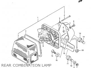 REAR COMBINATION LAMP - GS300L 1985 (F) USA (E03)