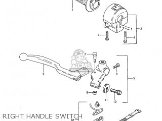 RIGHT HANDLE SWITCH - GS300L 1985 (F) USA (E03)