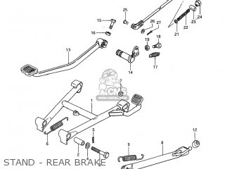 STAND - REAR BRAKE - GS300L 1985 (F) USA (E03)