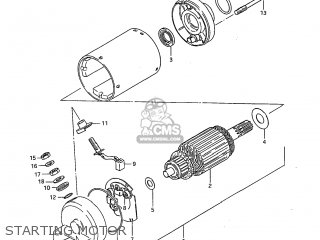 STARTING MOTOR - GS300L 1985 (F) USA (E03)