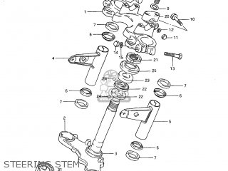 STEERING STEM - GS300L 1985 (F) USA (E03)