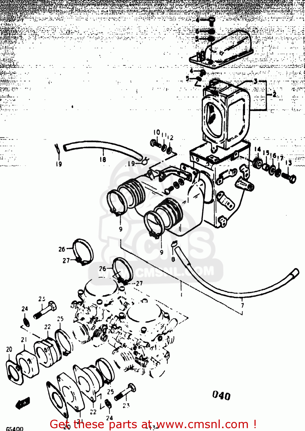 AIR CLEANER GS400 1977 (B) USA (E03)