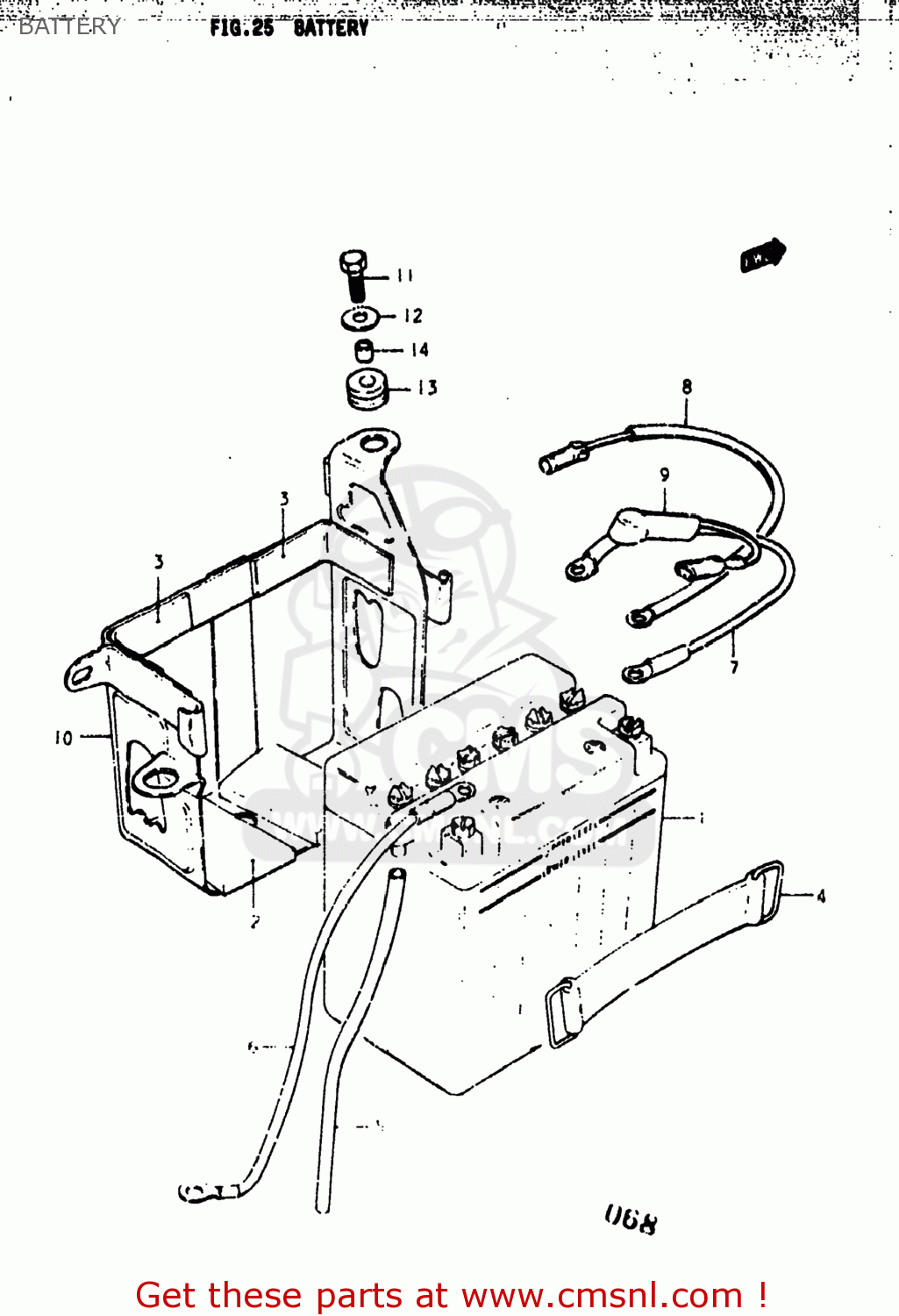 BATTERY GS400 1977 (B) USA (E03)