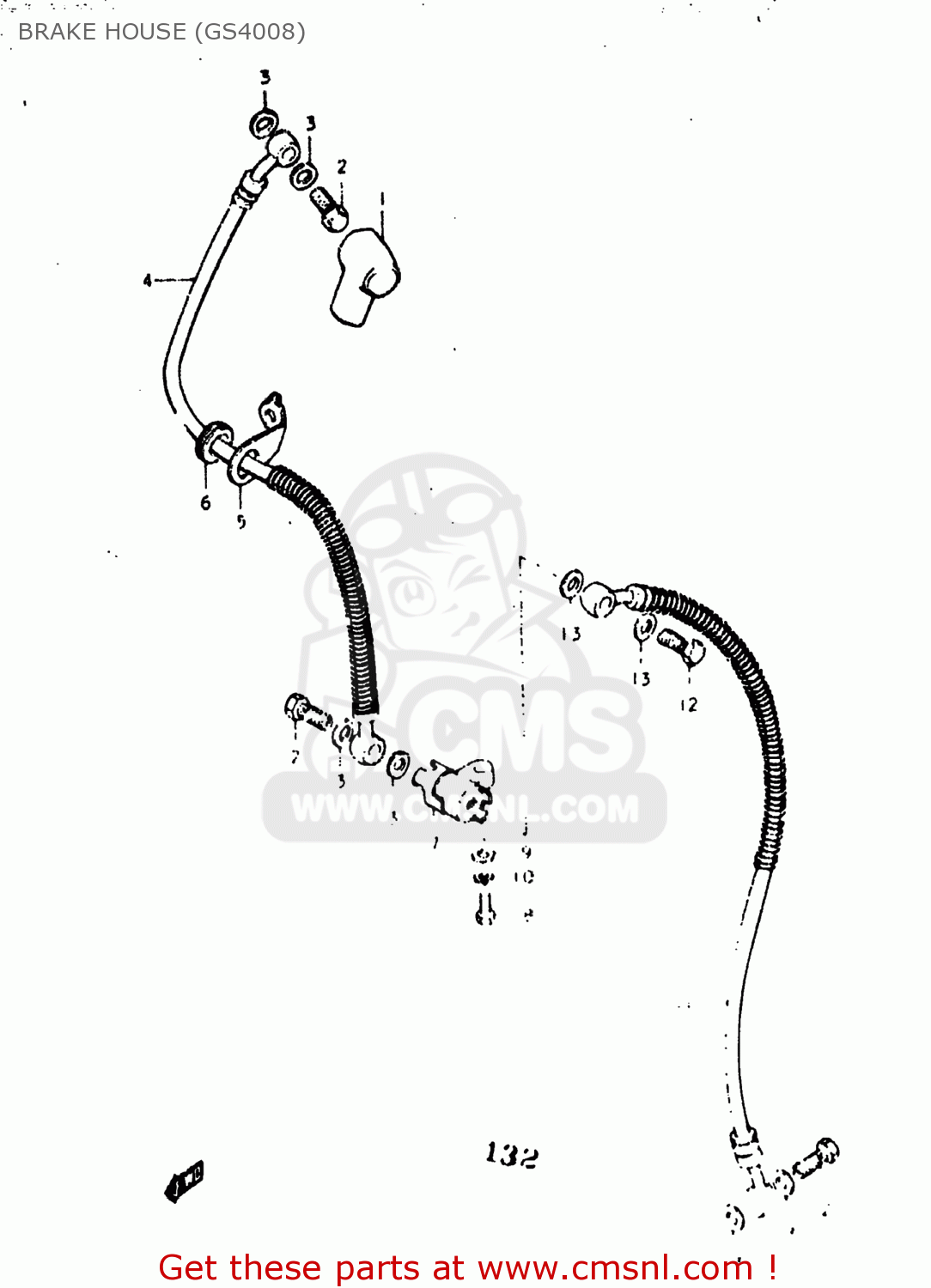 BRAKE HOUSE (GS4008) GS400 1977 (B) USA (E03)