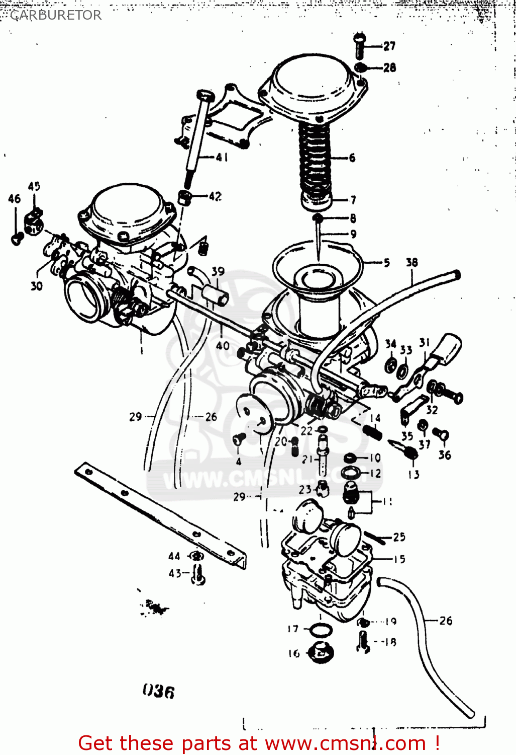 CARBURETOR GS400 1977 (B) USA (E03)