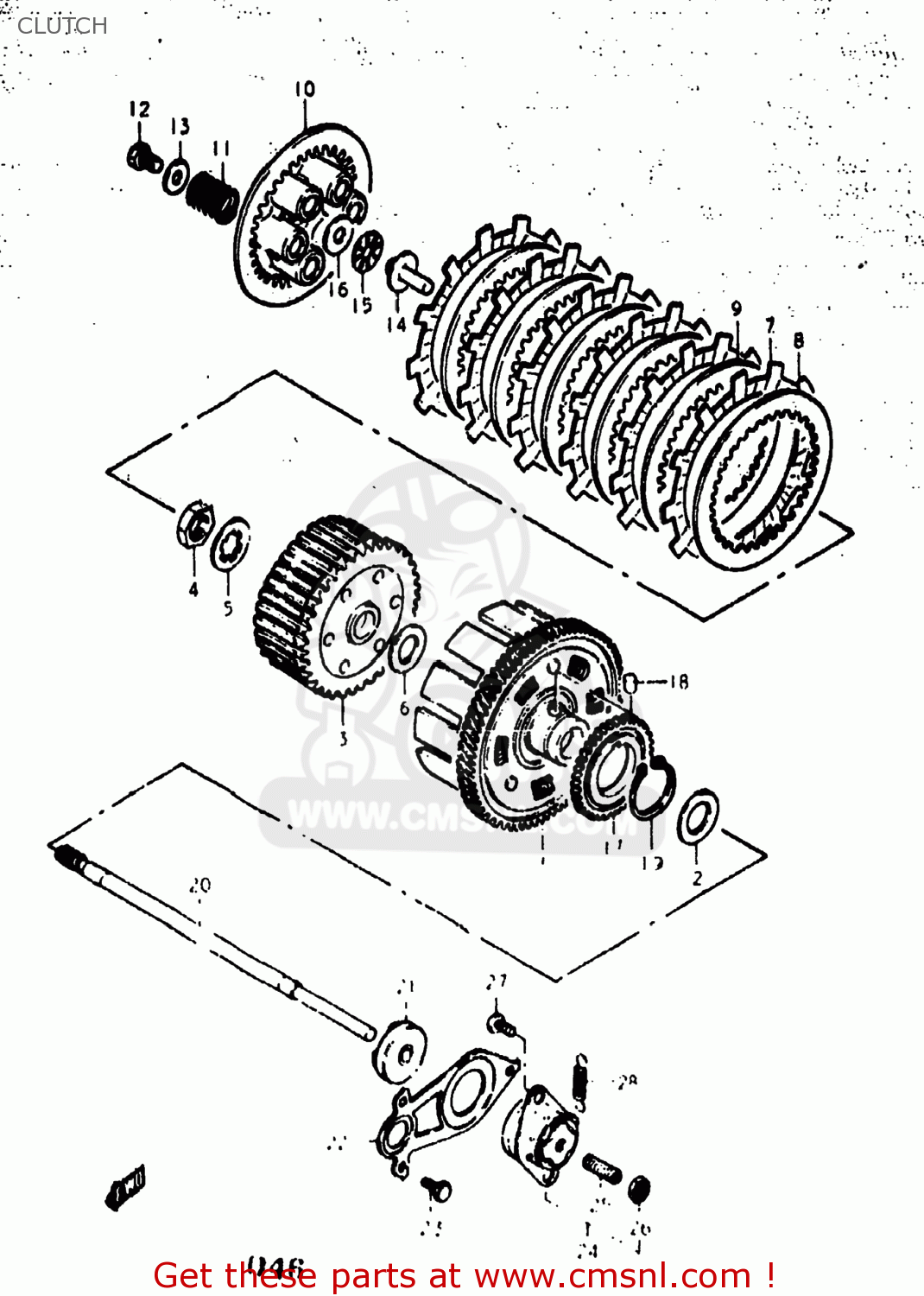 CLUTCH GS400 1977 (B) USA (E03)