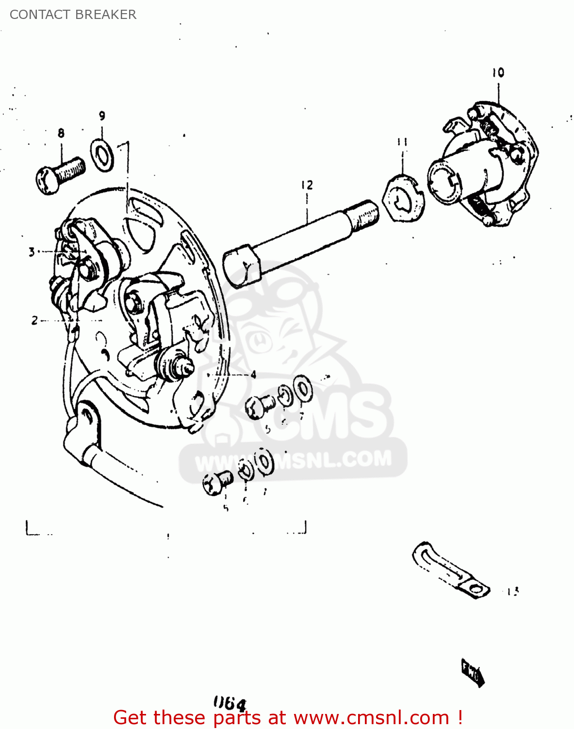 CONTACT BREAKER GS400 1977 (B) USA (E03)