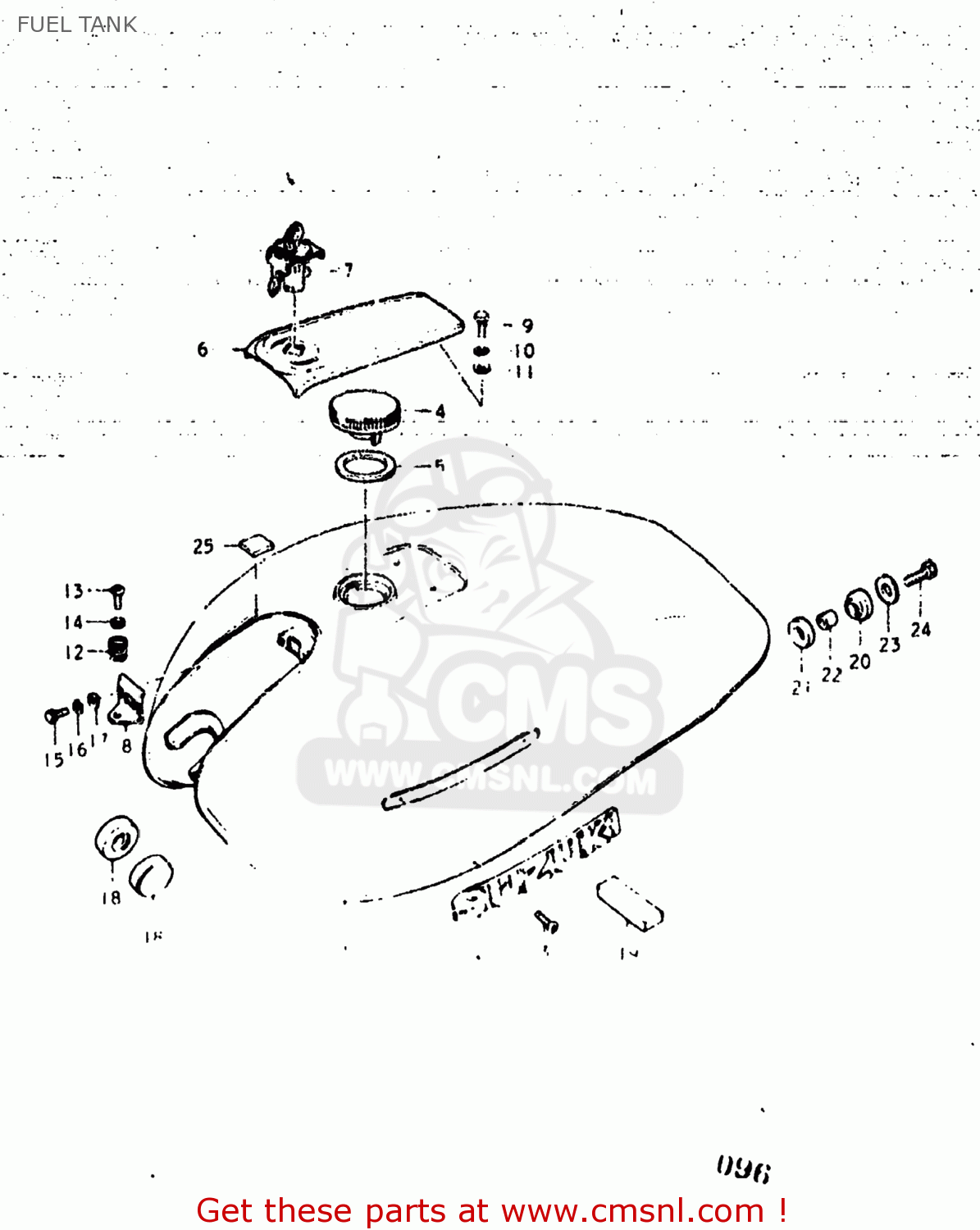 FUEL TANK GS400 1977 (B) USA (E03)