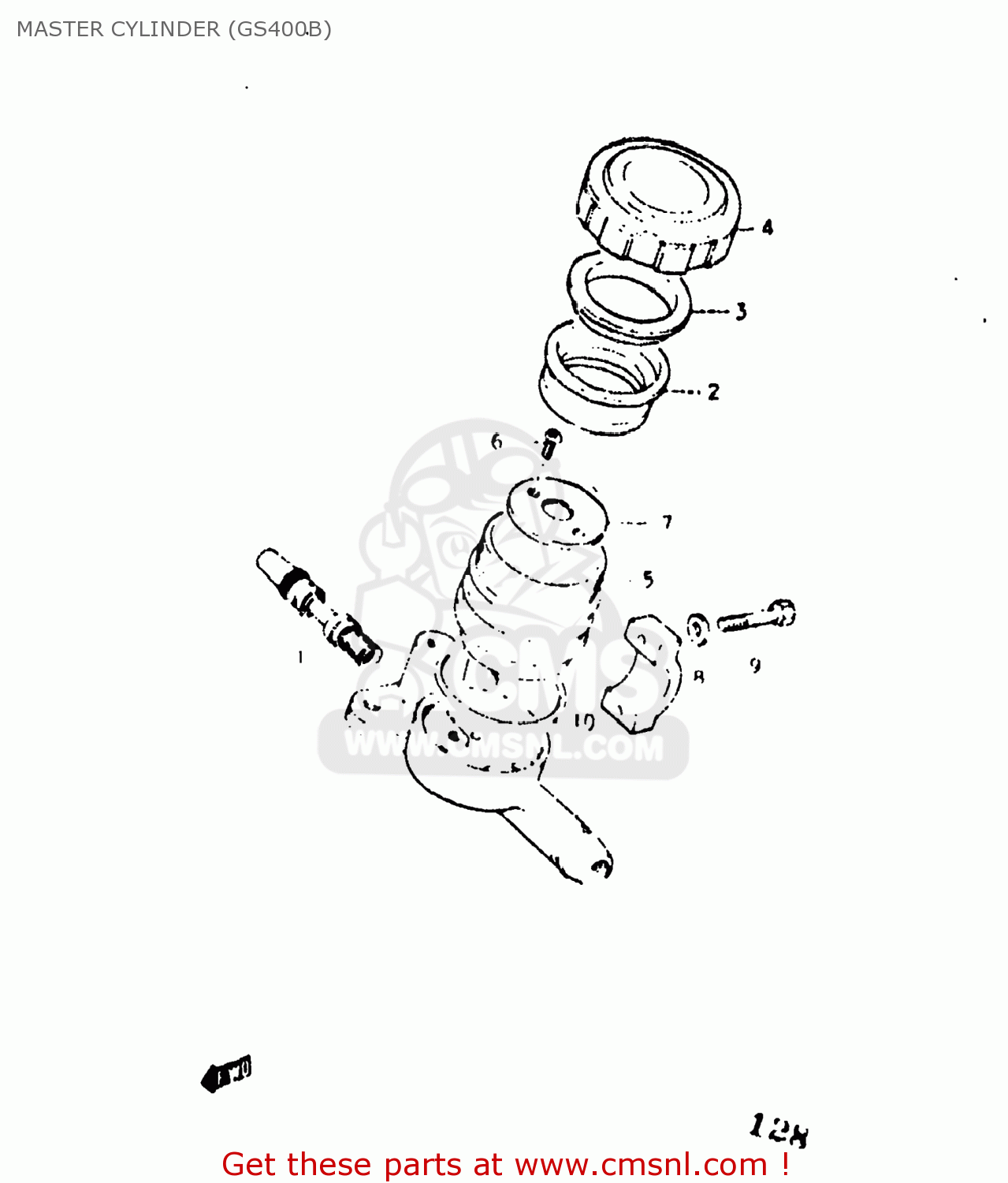 MASTER CYLINDER (GS400B) GS400 1977 (B) USA (E03)