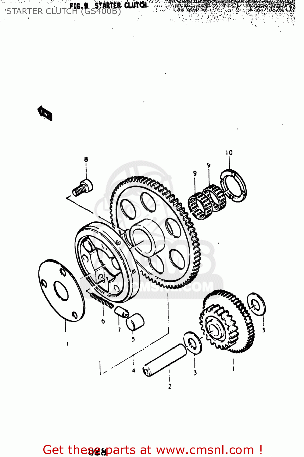 STARTER CLUTCH (GS400B) GS400 1977 (B) USA (E03)