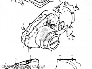 CRANKCASE LH COVER - GS400 1977 (B) USA (E03)