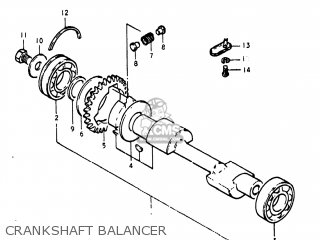 CRANKSHAFT BALANCER - GS400 1977 (B) USA (E03)