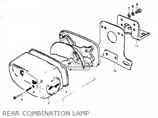 REAR COMBINATION LAMP - GS400 1977 (B) USA (E03)