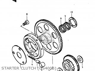 STARTER CLUTCH (GS400B) - GS400 1977 (B) USA (E03)