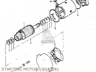 STARTING MOTOR (GS4008) - GS400 1977 (B) USA (E03)