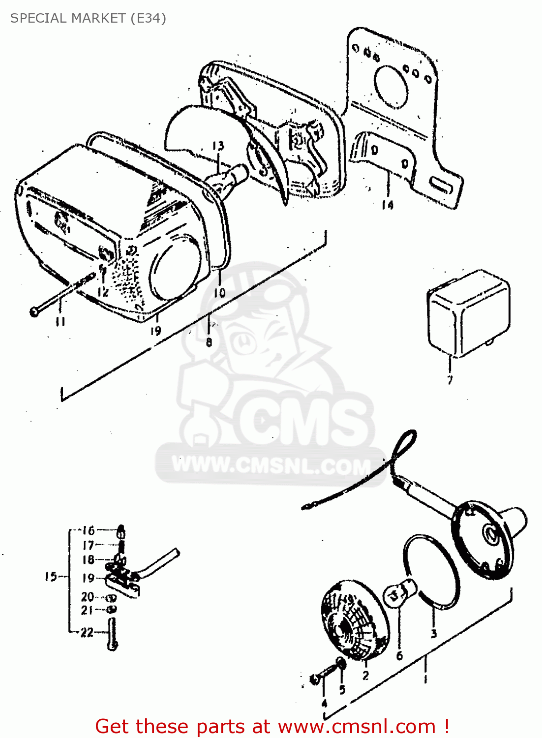 SPECIAL MARKET (E34) GS400 1978 (C) (E01 E02 E04 E17 E18 E21 E22 E24 E25 E30 E34 E39)