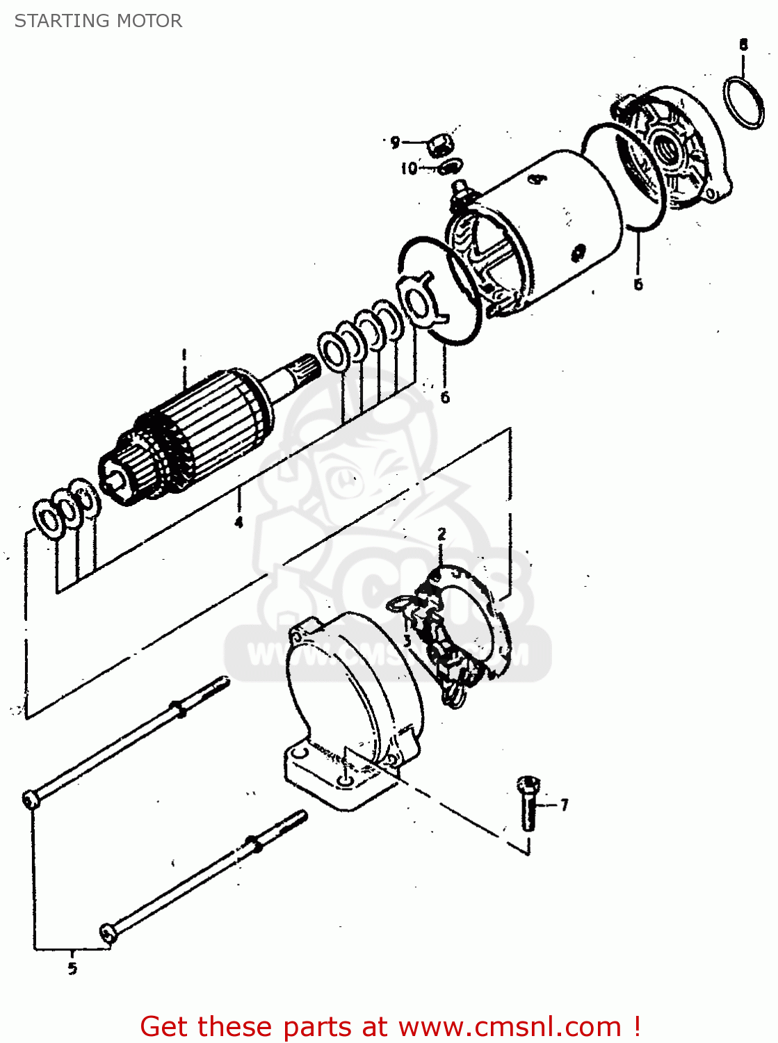 STARTING MOTOR GS400 1978 (C) (E01 E02 E04 E17 E18 E21 E22 E24 E25 E30 E34 E39)