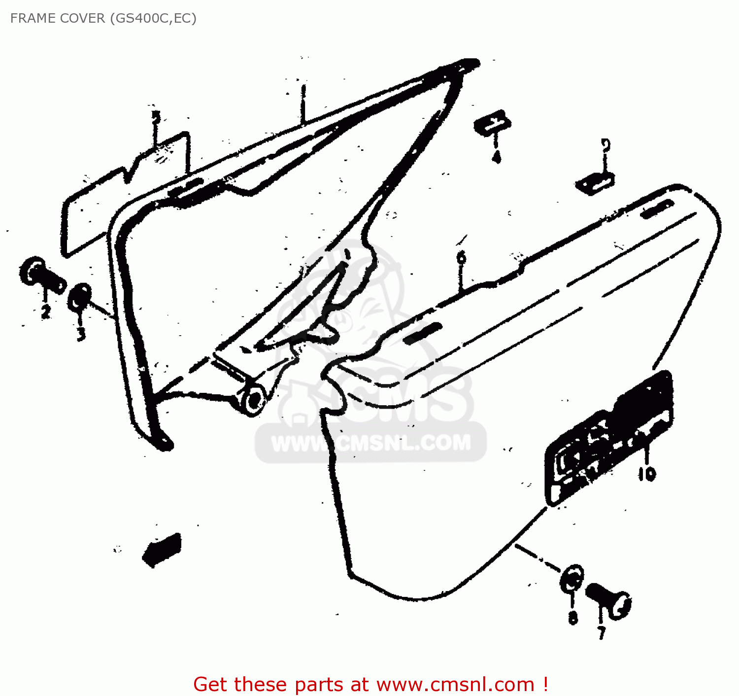 FRAME COVER (GS400C,EC) GS400 1978 (C) (E01 E02 E04 E17 E18 E21 E22 E24 E25 E30 E34 E39)