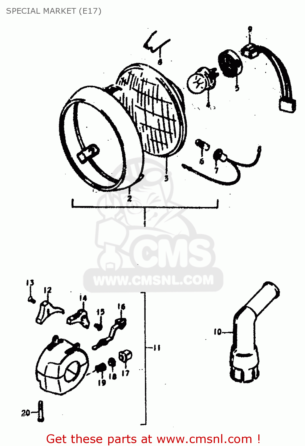 SPECIAL MARKET (E17) GS400 1978 (C) (E01 E02 E04 E17 E18 E21 E22 E24 E25 E30 E34 E39)
