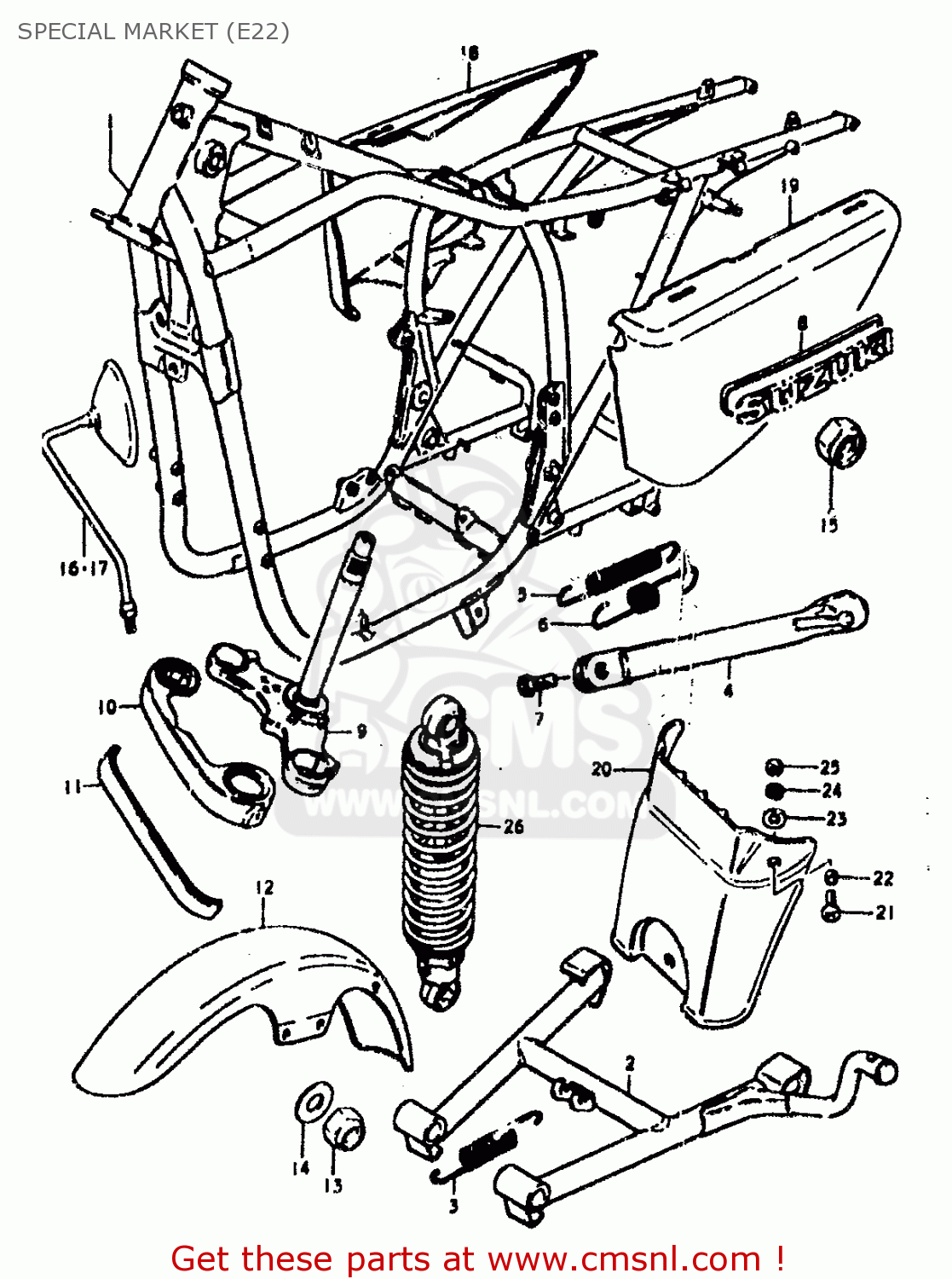 SPECIAL MARKET (E22) GS400 1978 (C) (E01 E02 E04 E17 E18 E21 E22 E24 E25 E30 E34 E39)