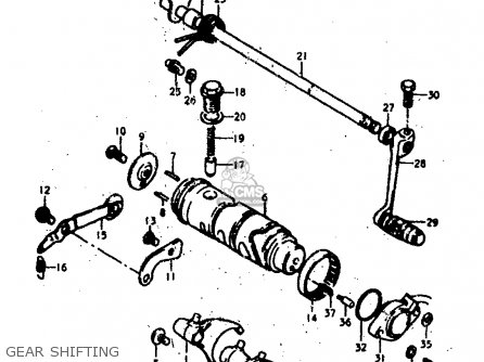 GEAR SHIFTING - GS400 1978 (C) (E01 E02 E04 E17 E18 E21 E22 E24 E25 E30 E34 E39)