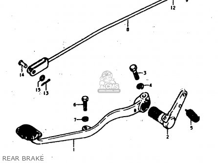REAR BRAKE - GS400 1978 (C) (E01 E02 E04 E17 E18 E21 E22 E24 E25 E30 E34 E39)