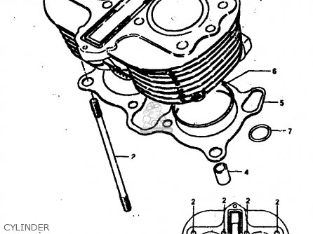 CYLINDER - GS400 1978 (C) (E01 E02 E04 E17 E18 E21 E22 E24 E25 E30 E34 E39)