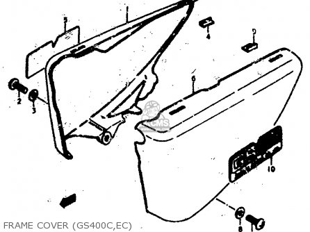 FRAME COVER (GS400C,EC) - GS400 1978 (C) (E01 E02 E04 E17 E18 E21 E22 E24 E25 E30 E34 E39)