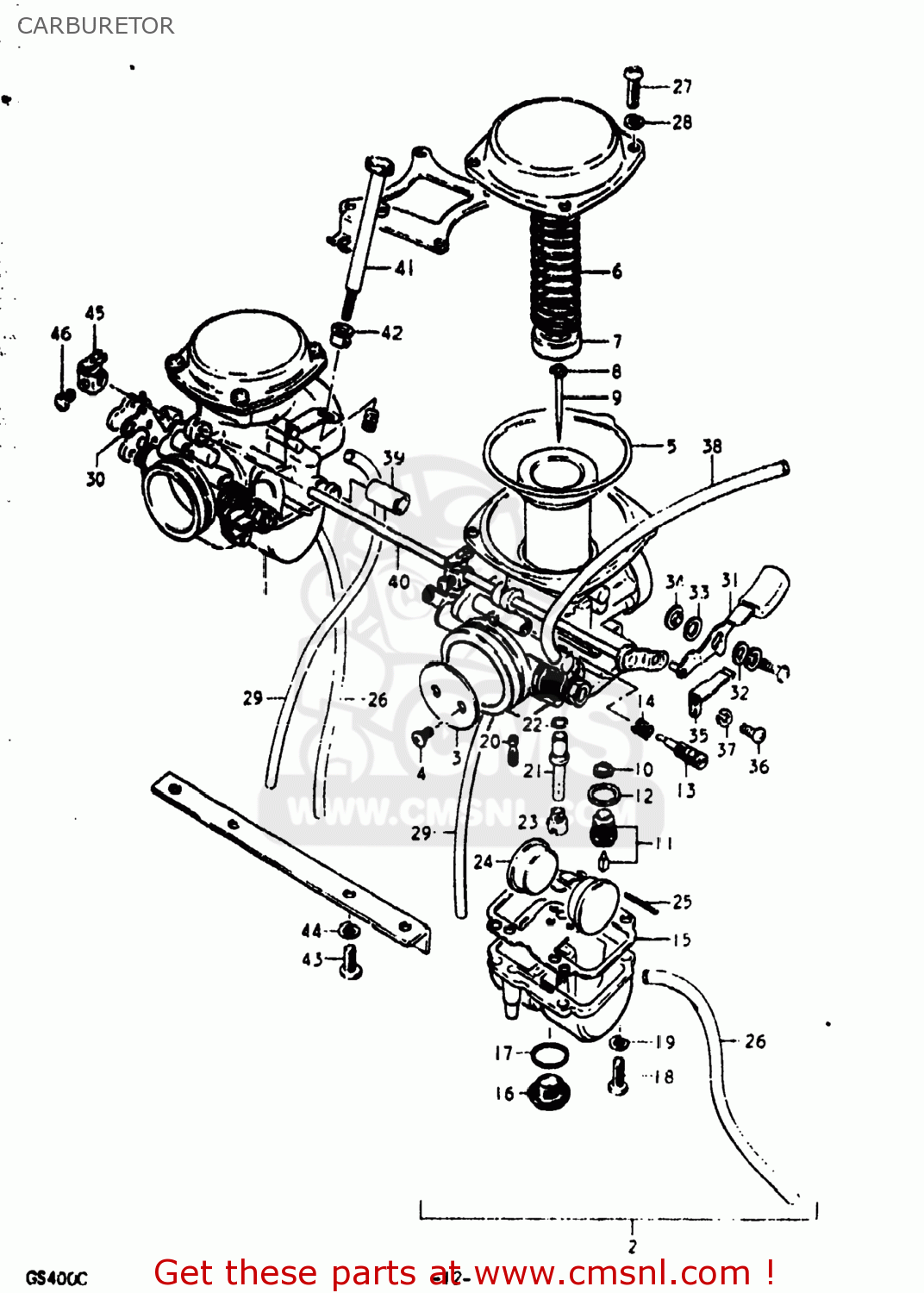 CARBURETOR GS400 1978 (C) USA (E03)