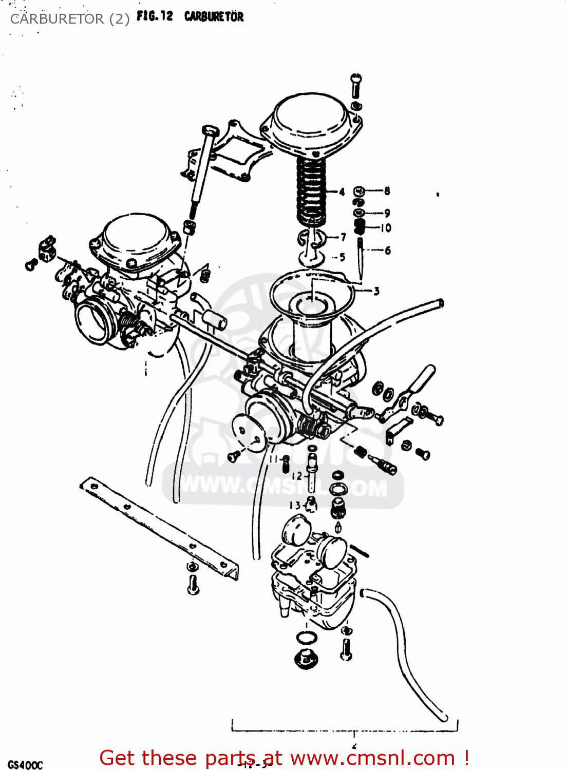 CARBURETOR (2) GS400 1978 (C) USA (E03)