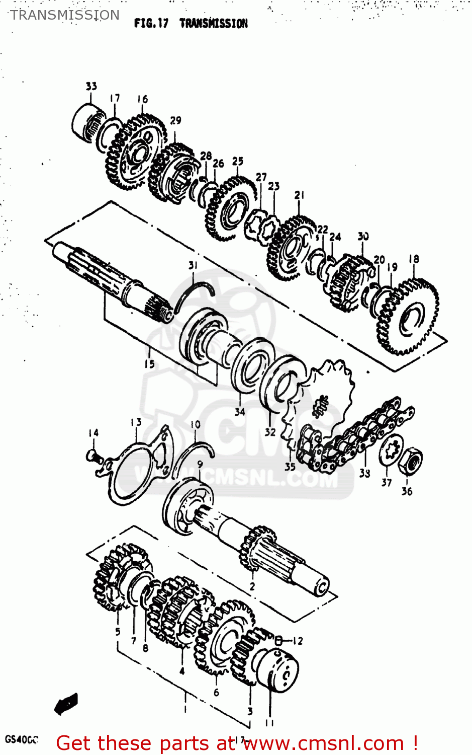 TRANSMISSION GS400 1978 (C) USA (E03)