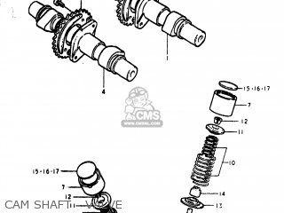 CAM SHAFT - VALVE - GS400 1978 (C) USA (E03)