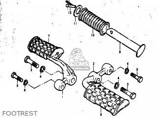 FOOTREST - GS400 1978 (C) USA (E03)