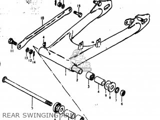 REAR SWINGING ARM - GS400 1978 (C) USA (E03)