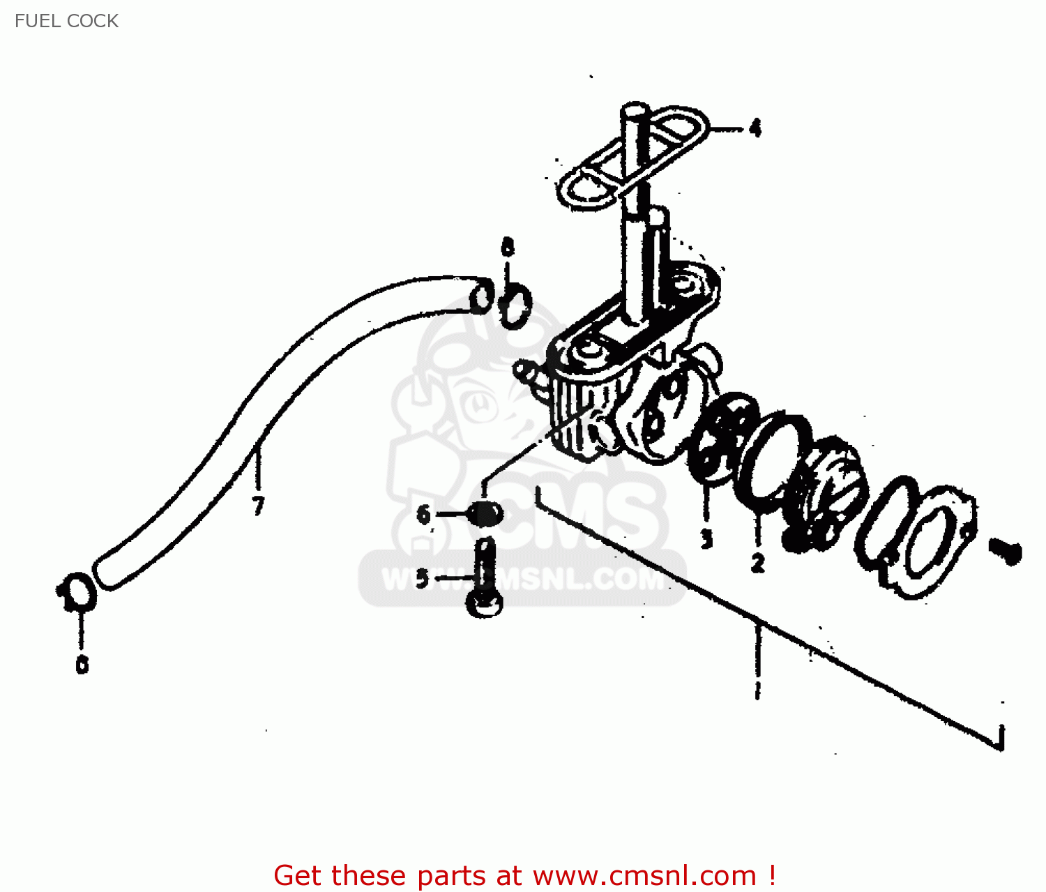 FUEL COCK GS400 1979 (N) (E01 E02 E04 E17 E18 E21 E22 E24 E25 E30 E34 E39)