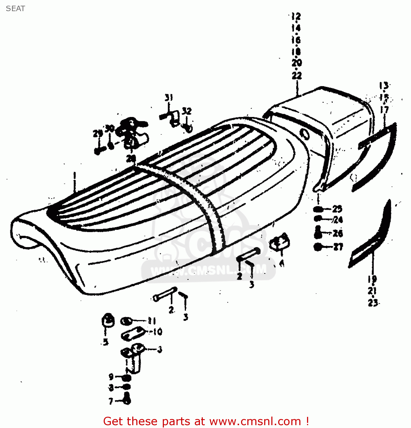SEAT GS400 1979 (N) (E01 E02 E04 E17 E18 E21 E22 E24 E25 E30 E34 E39)