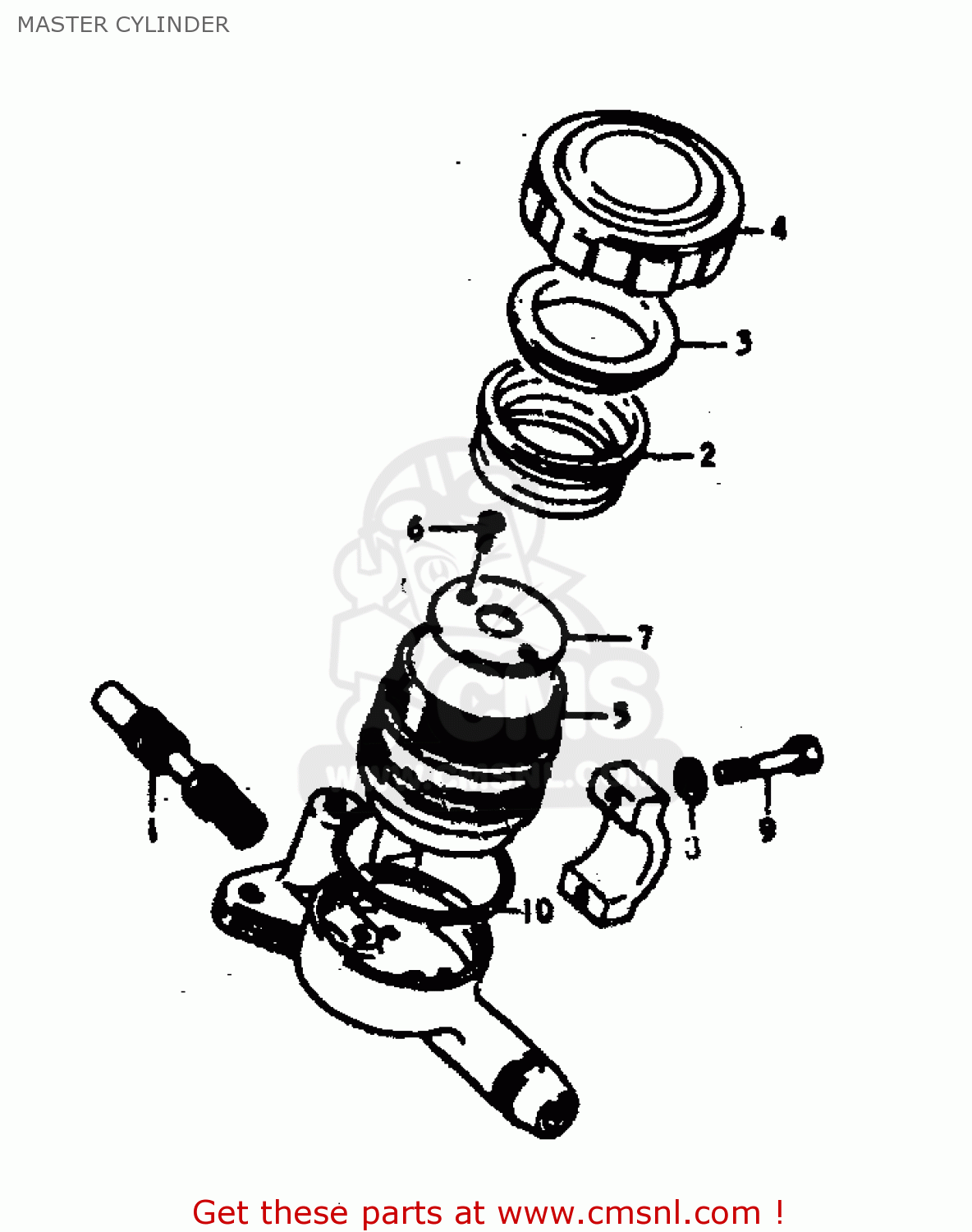 MASTER CYLINDER GS400 1979 (N) (E01 E02 E04 E17 E18 E21 E22 E24 E25 E30 E34 E39)