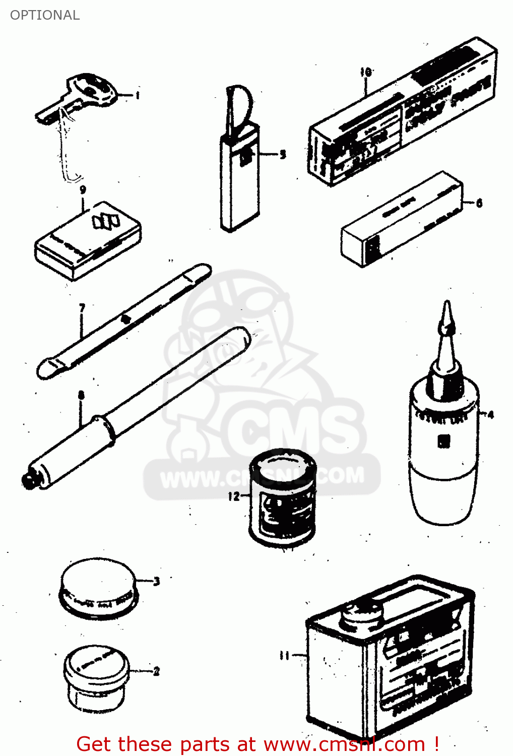 OPTIONAL GS400 1979 (N) (E01 E02 E04 E17 E18 E21 E22 E24 E25 E30 E34 E39)